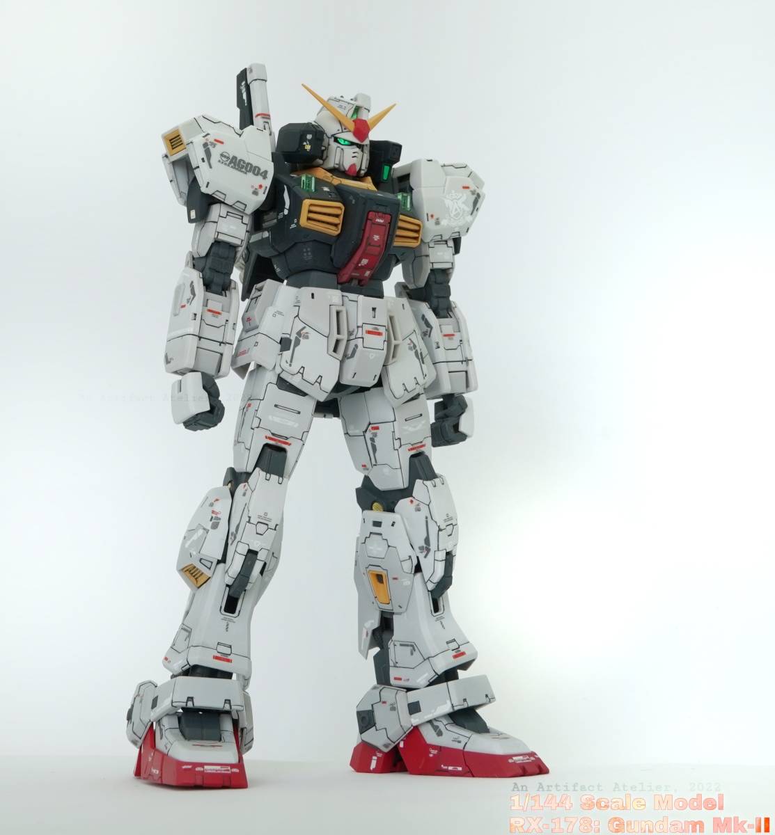 RG 1/144 ガンダムMk-II 徹底改修塗装済完成品 built and arranged by An Artifact Atelier_画像9