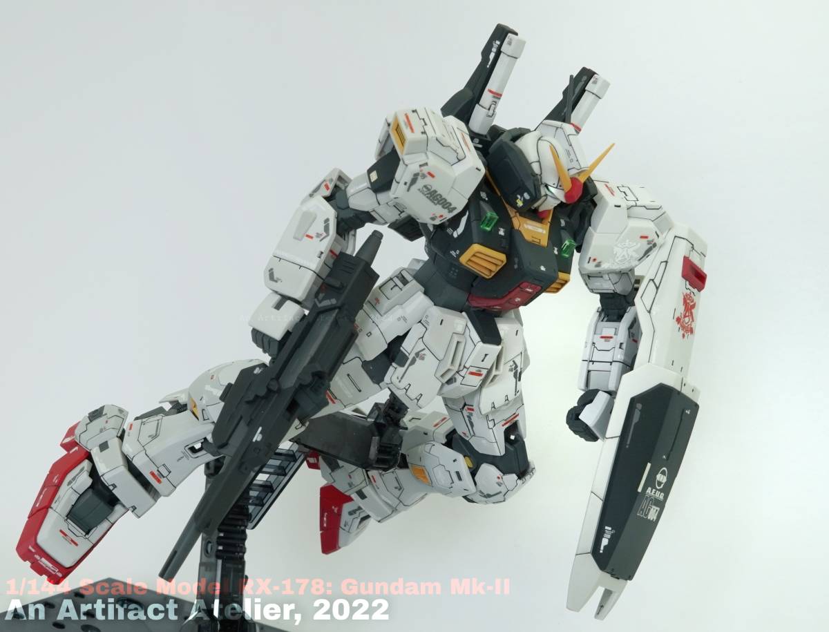 RG 1/144 ガンダムMk-II 徹底改修塗装済完成品 built and arranged by An Artifact Atelier_画像5