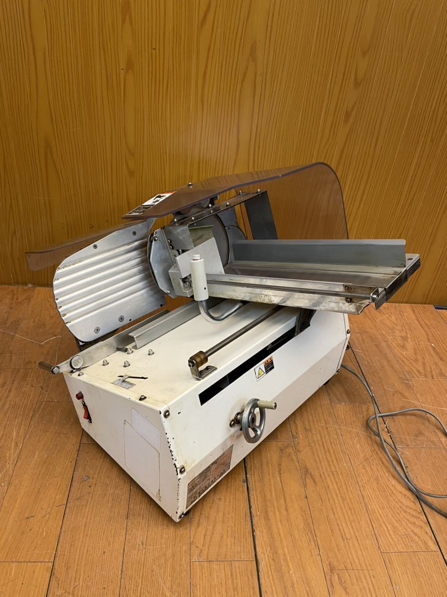 ☆動作品☆手動パンスライサー Safety100S型 一枚切りスライサー 冨士