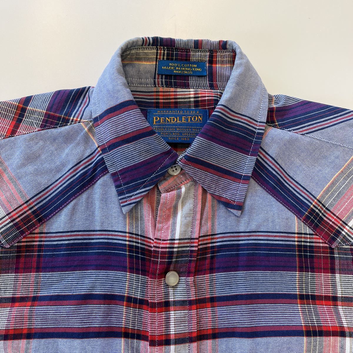 PENDLETON ペンドルトン 半袖シャツ チェック コットン S_画像4