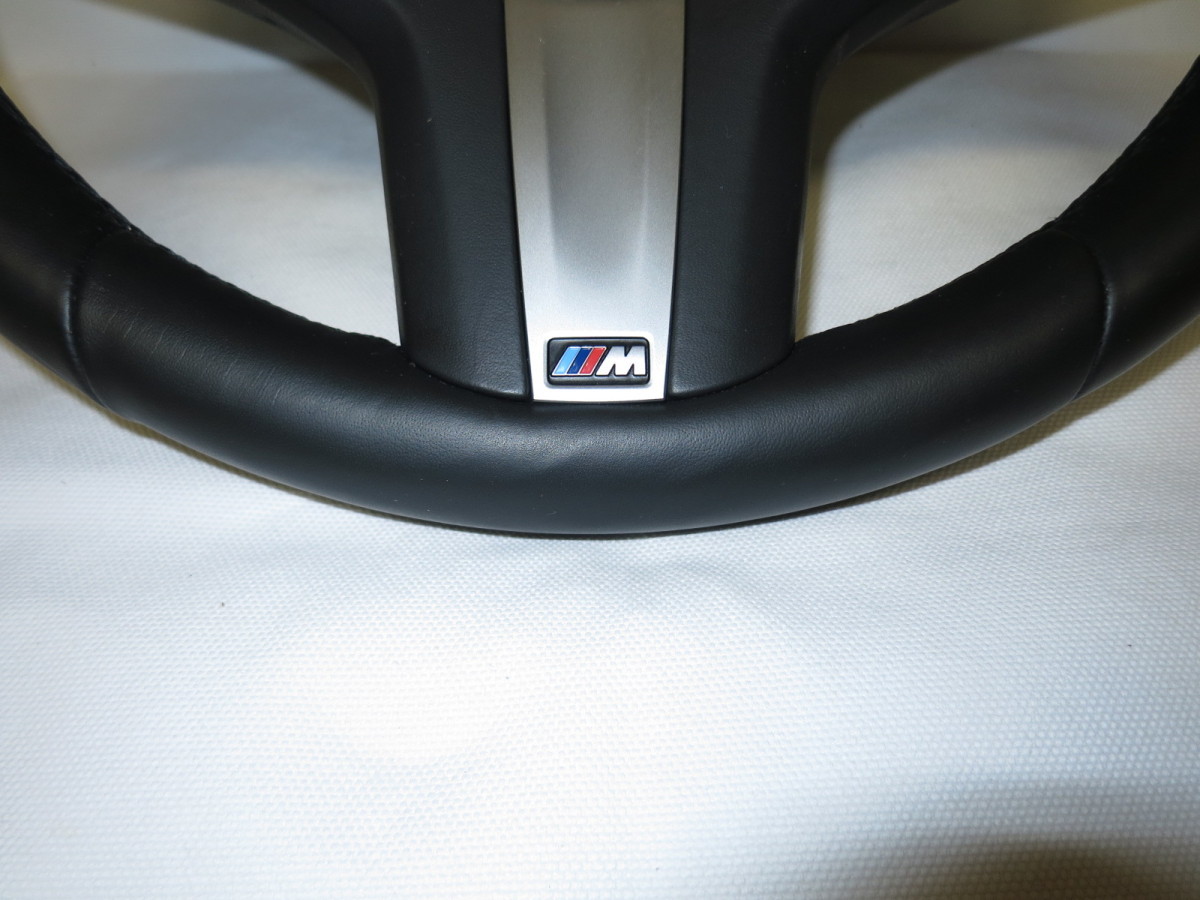 希少 パドル付! G30 BMW 5シリーズ 純正 Mスポーツ 革 ステアリング ハンドル G31 G32 G01 G02 G11 X3M X5M X4M 管理番号（W-3107）_画像2