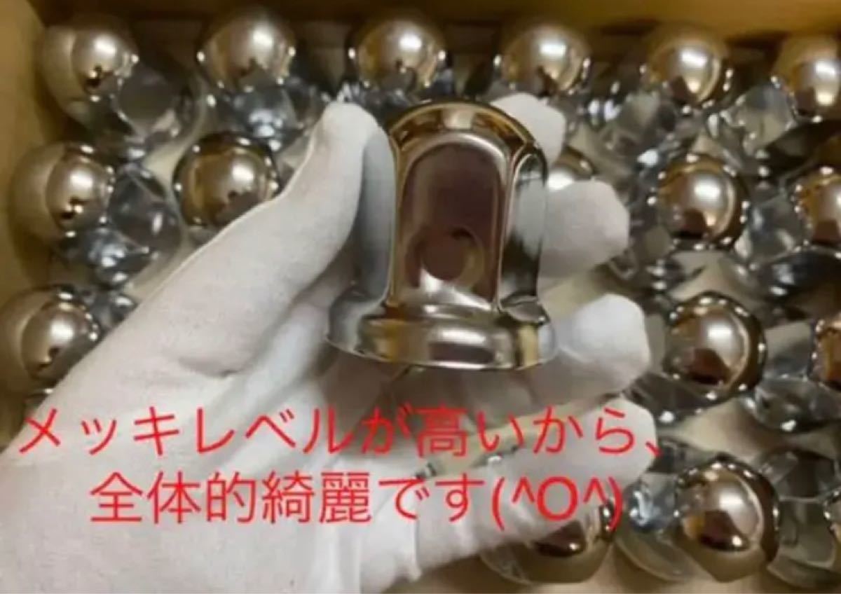ナットキャップ専門☆スチール製クロームメッキ☆33x51mm 64個予備付き