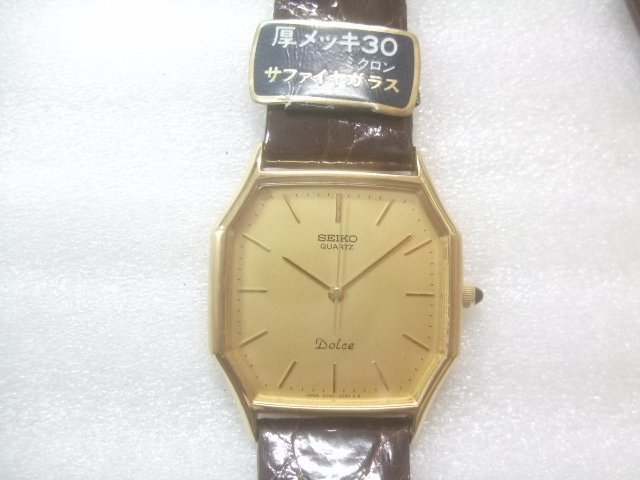 新品高級セイコードルチェサファイアガラスクオーツ腕時計定価67000円　U147_画像2