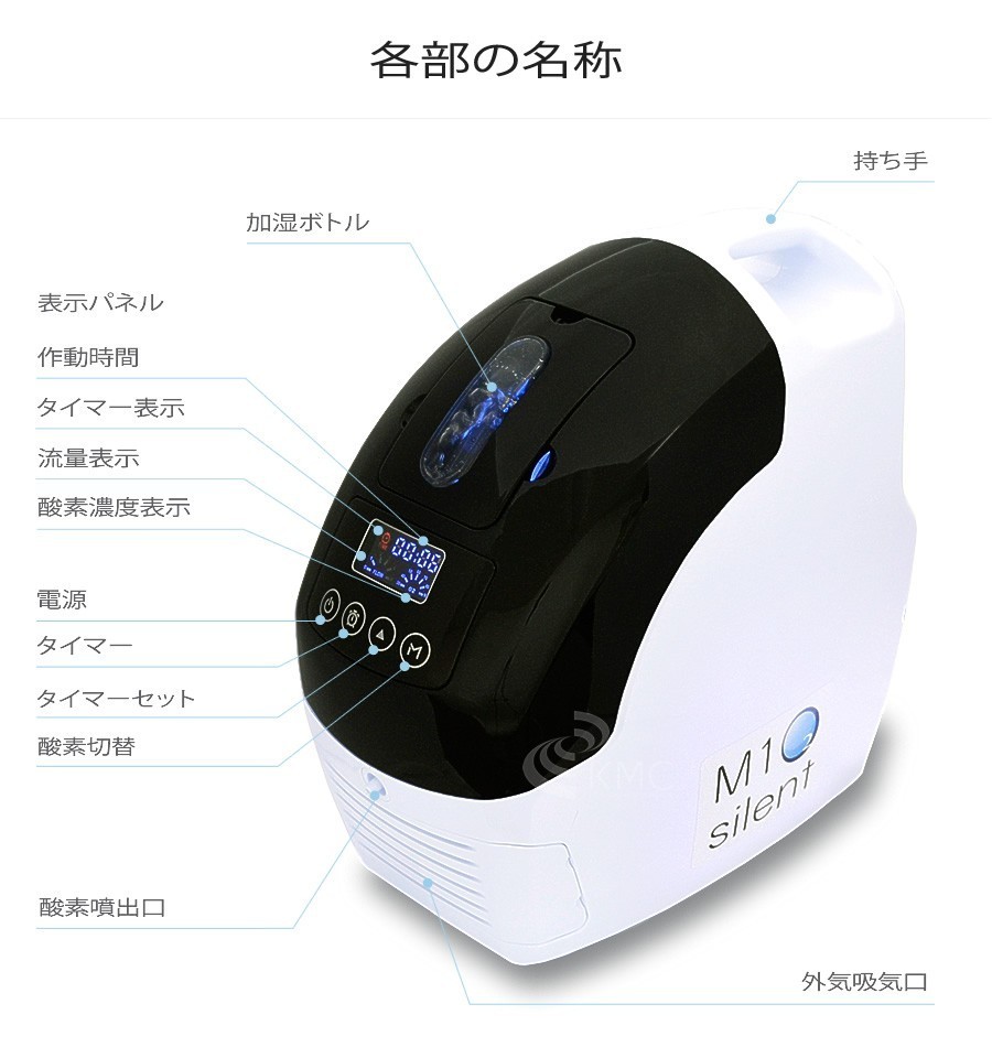 かわいい～！」 【即納】酸素発生器/酸素濃縮器 M1O2-Silent エムワン