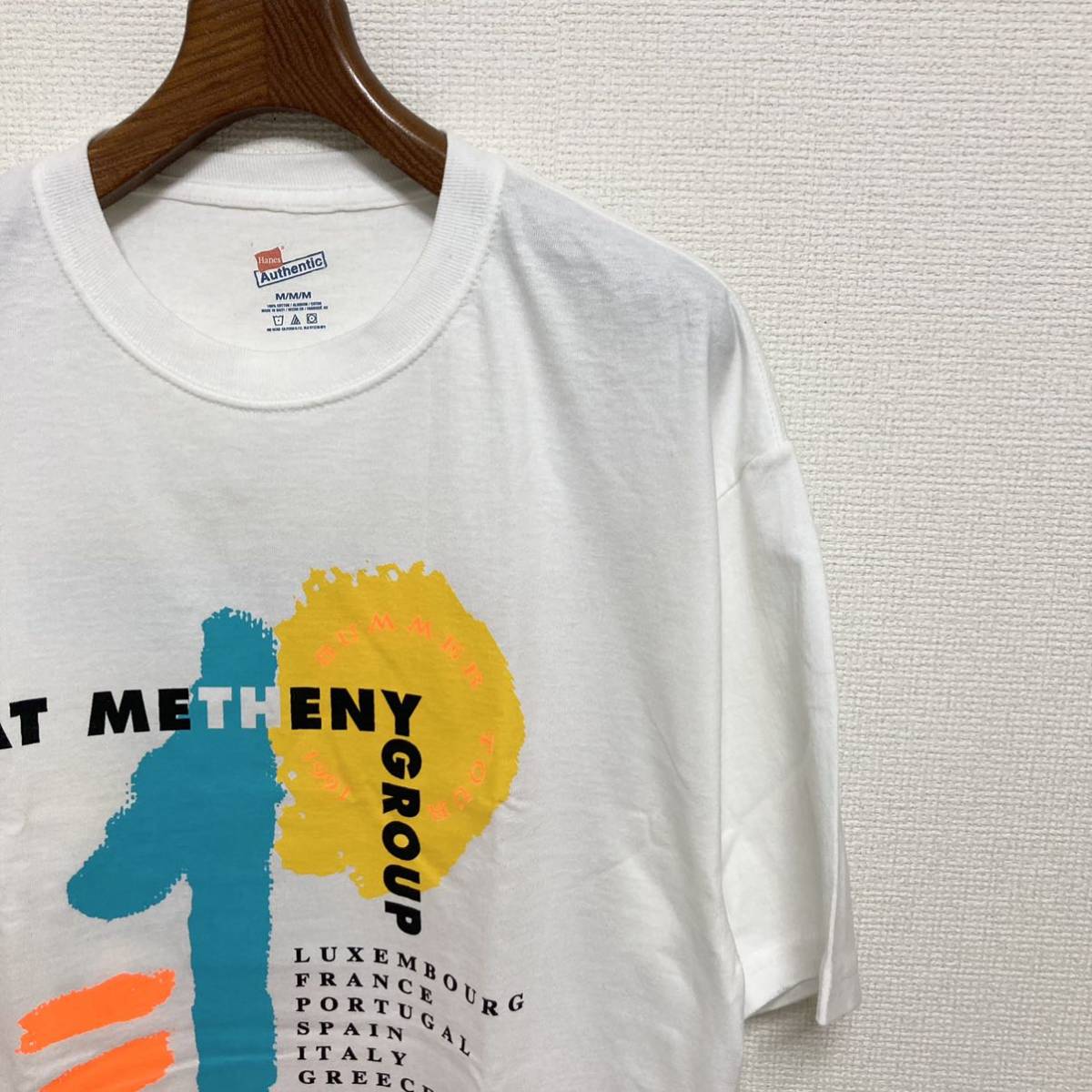 デッドストック 90s PAT METHENY GROUP ツアー Tシャツ M 白 ホワイト