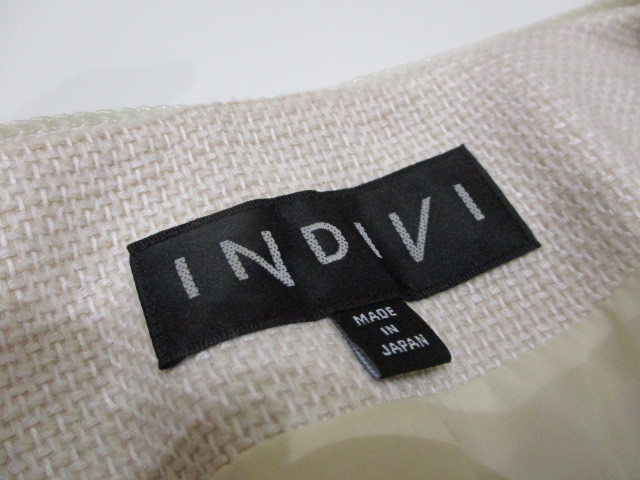 インディヴィ　INDIVI　日本製　スカートスーツ　ジャケット　セットアップ　サイズ38_画像2