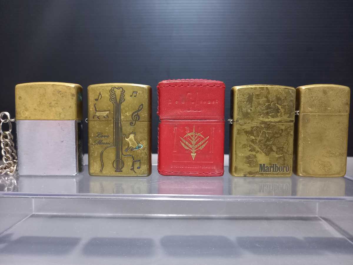 ZIPPO ライター まとめて 5点 ジッポー マルボロ ジャア専用 ギター