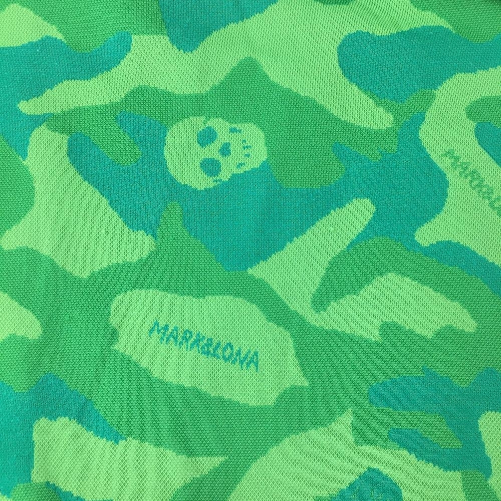 MARK＆LONA マークアンドロナ 半袖ポロシャツ グリーン 迷彩 カモフラ 
