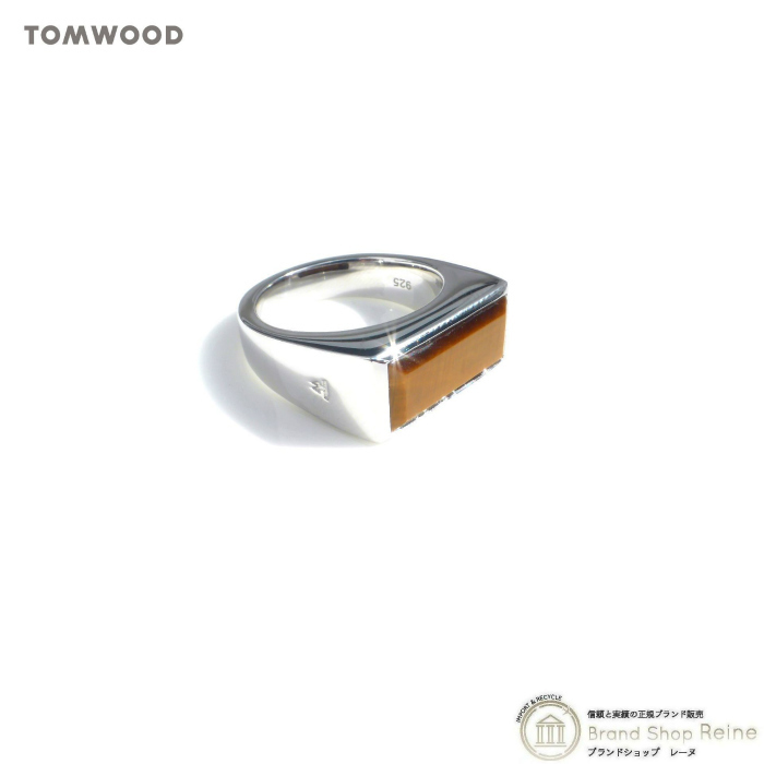 トムウッド （TOM WOOD） Peaky Ring ピーキー リング タイガーアイ シルバー 925 指輪 #48 8号 R75SMTIE01S925（新品）