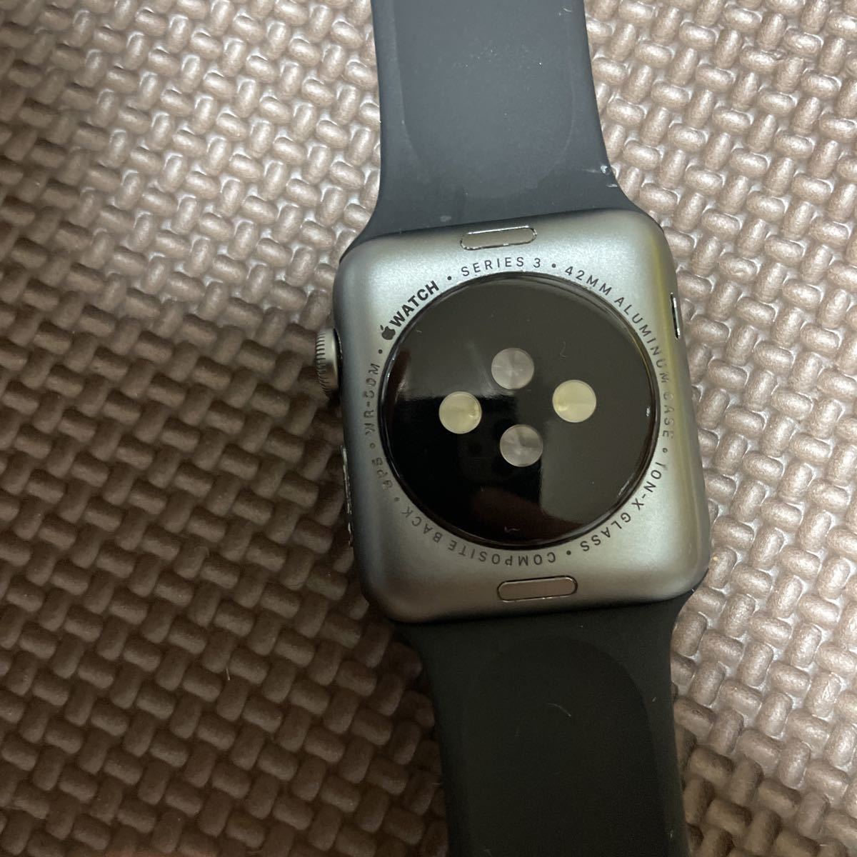 Apple Watch series3 42mm スペースグレー グレイ ベルト付き www 