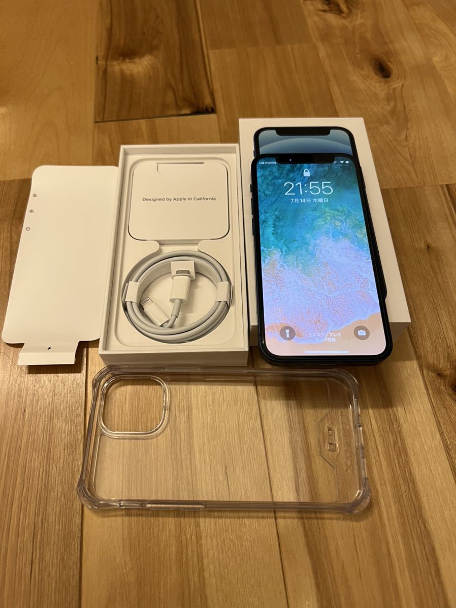 Apple iPhone12 mini 128GB ブルー SIMロック解除済み 保証期間内 美品