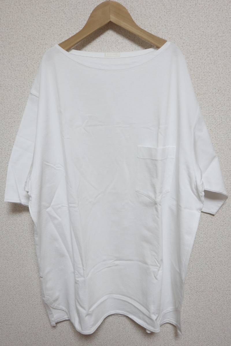 新品☆COMOLI コモリ ボートネック 半袖Tシャツ☆サイズ3
