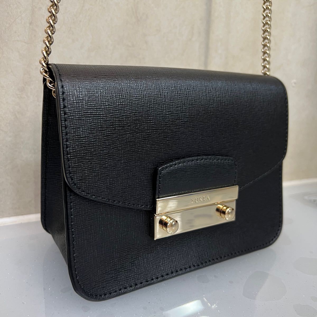 FURLA フルラ ジュリア レザー チェーン ショルダーバッグ | contifarma.pe