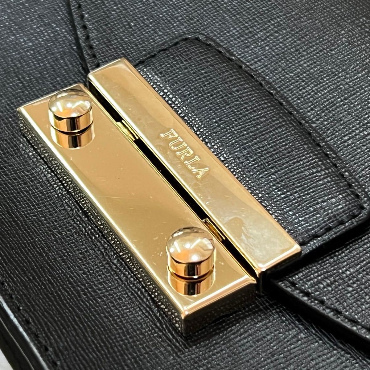 FURLA フルラ ジュリア レザー チェーン ショルダーバッグ | contifarma.pe