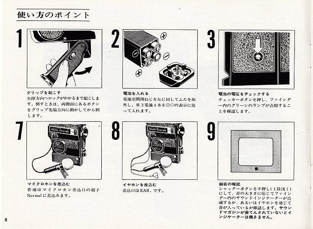 Fujica フジカシングル8 サウンドAXM100 の 取扱説明書(極美品中古)_画像3