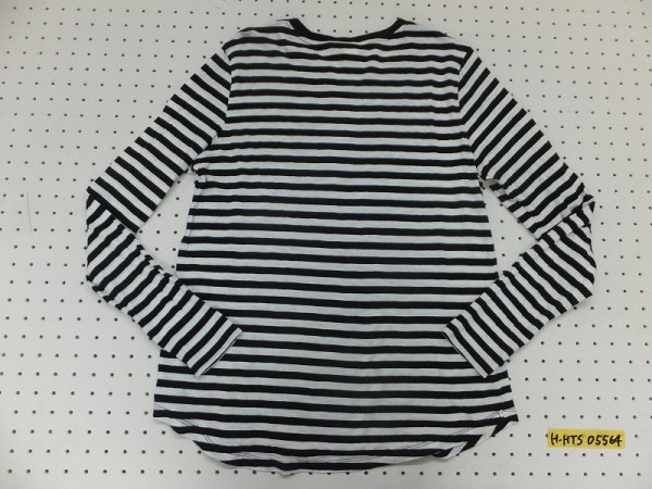 送料280円〉H&M BASIC エイチアンドエム メンズ ボーダー 薄手 ロンT