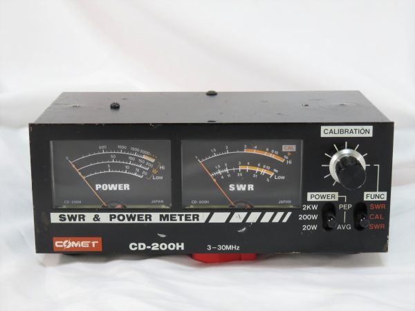受信機 CD-200H SWR & Power Meter Yahoo!オークション - COMET CD-200H 3-30MHz 2KW SWR計