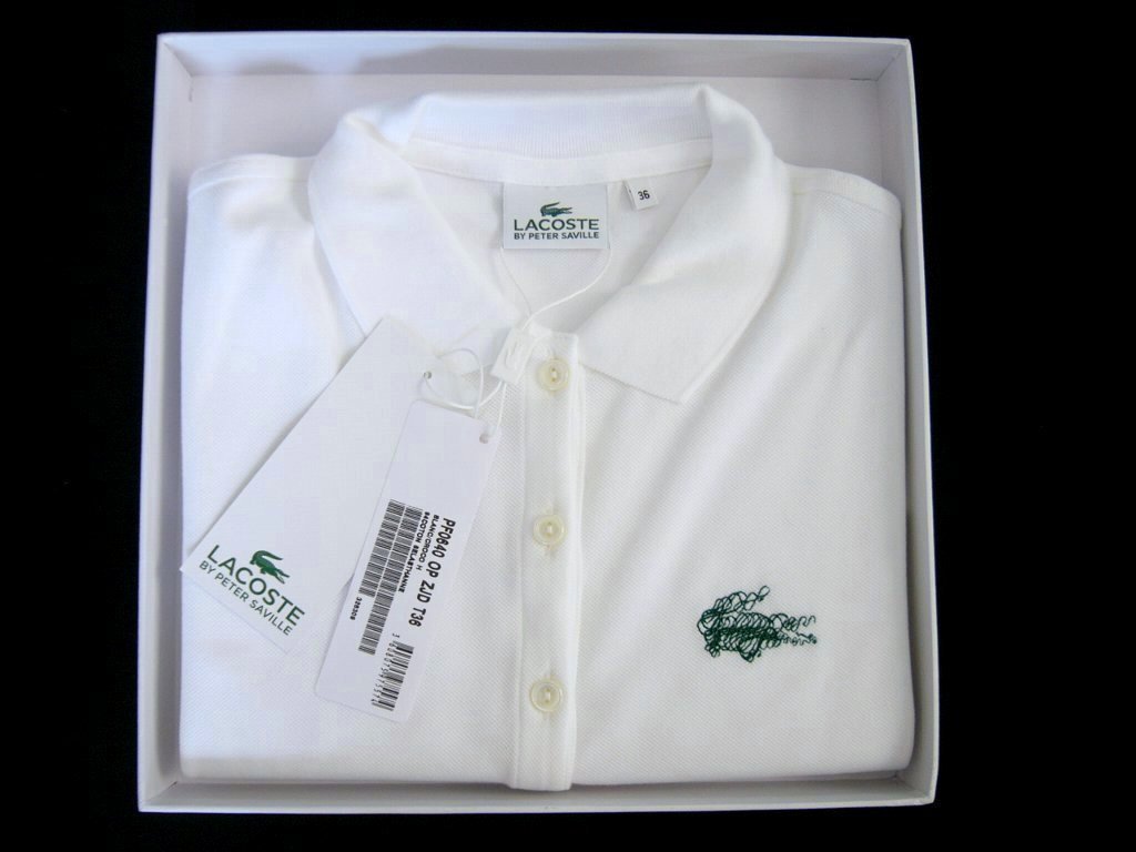 希少 限定品 [送料込] 新品 38 レディース ラコステ 半袖 白 ポロシャツ S-M LACOSTE by PETER SAVILLE シャツ レア Holiday Collector_共通の画像を使っています