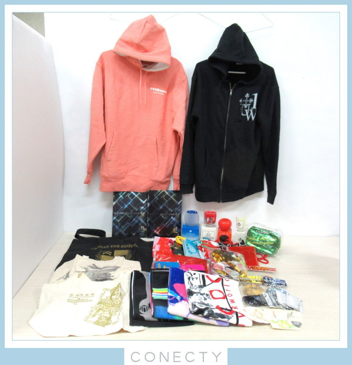 UVER world グッズ おまとめセット パーカー TAKUYA∞ made in japan 人気ブランドを グッズ UVERworld MADE 新品 パーカーセット JAPAN IN ミュージシャン