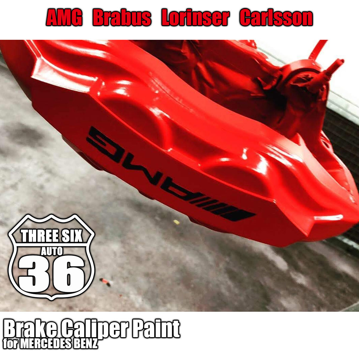 * nationwide free shipping! Benz brake caliper painting AMG BRABUS Logo free bringing in possible W222 W221 W205 W204