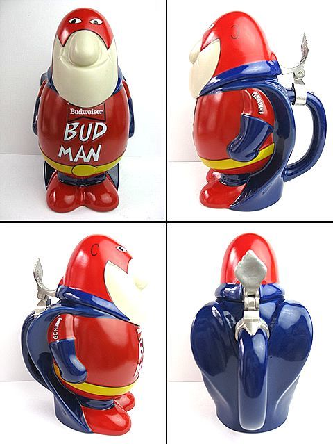 高評価の贈り物 NOS デッドストック! 1980's BUDWEISER バドワイザー BUDMAN キャラクター