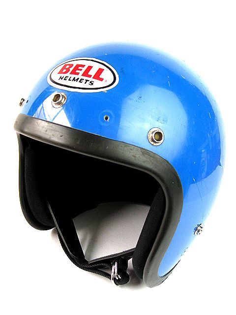 リペア済み！ 1970’s BELL R-T ビンテージ ジェット ヘルメット ブルー 青 オリペン RT 検 ボバー 500TX ブコ BUCO ハーレー トライアンフ