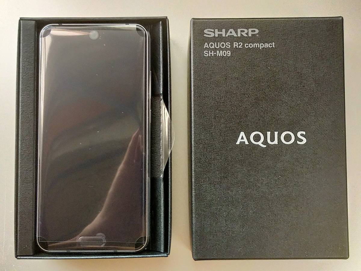 フリー SHARP - AQUOS R2 compact SH-M09 ピュアブラックの通販 by 