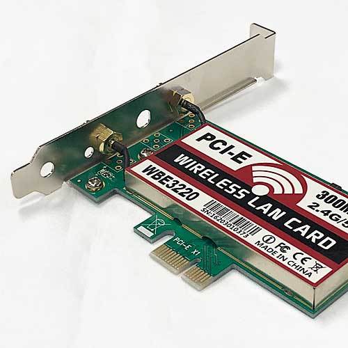 【C0039】PCI Express x1 to Wi-Fi カード 最大 802.11n 300Mbps 無線LAN Windows 7/10_画像4