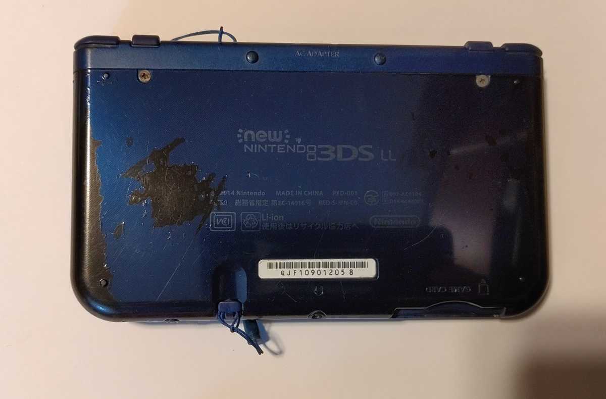 動作確認済】newニンテンドー3DS LL本体/メタリックブルー/任天堂3DS 