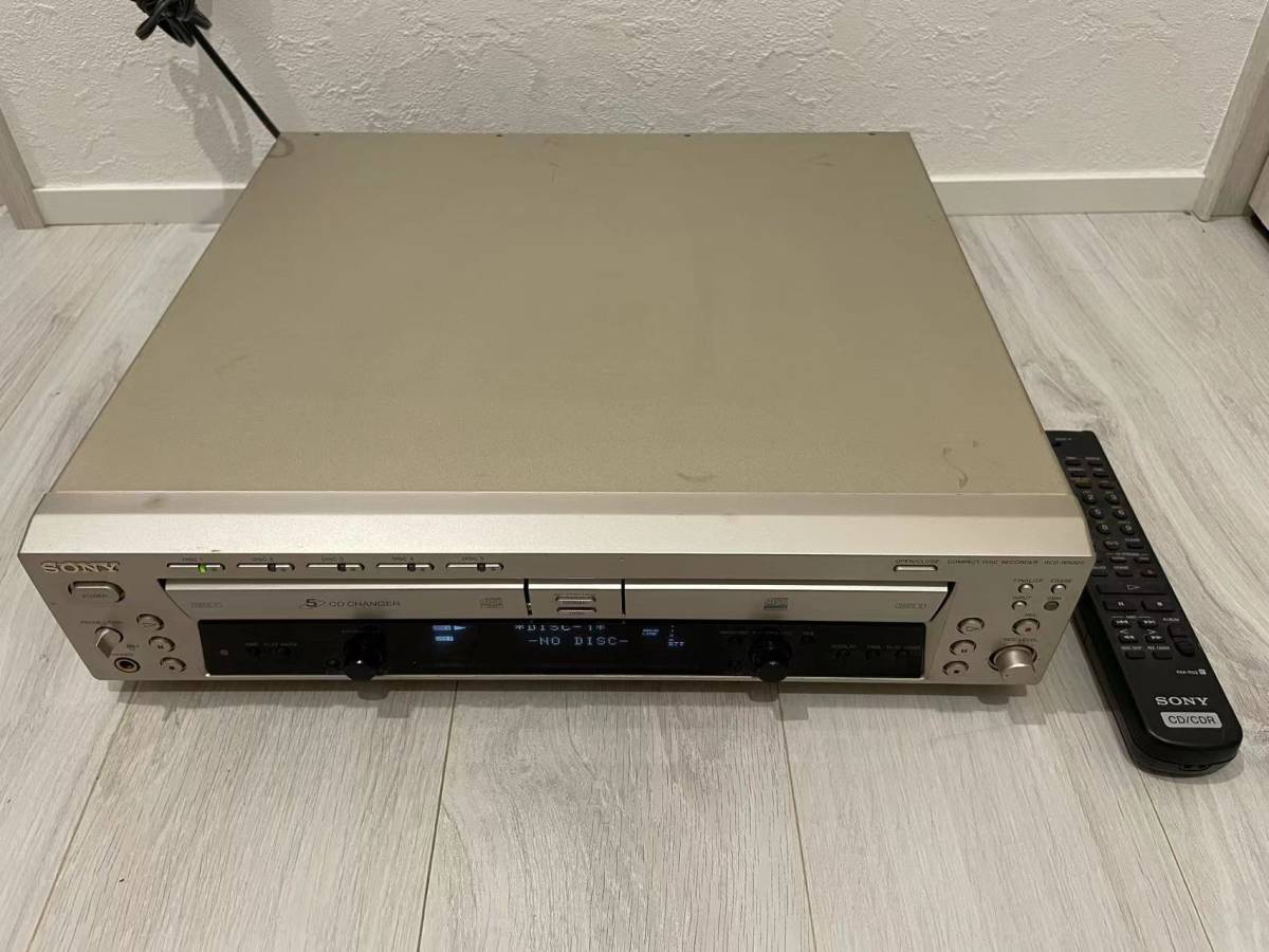 SONY ソニー RCD-W500C CDレコーダー 5CDチェンジャー ダブルCD
