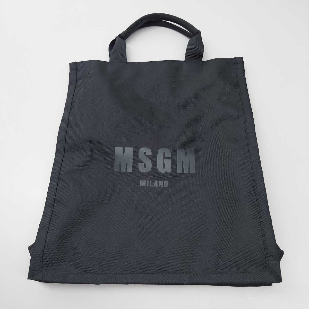 MSGM バッグ ブラック トートバッグ A4 A3 エムエスジーエム 鞄 カバン