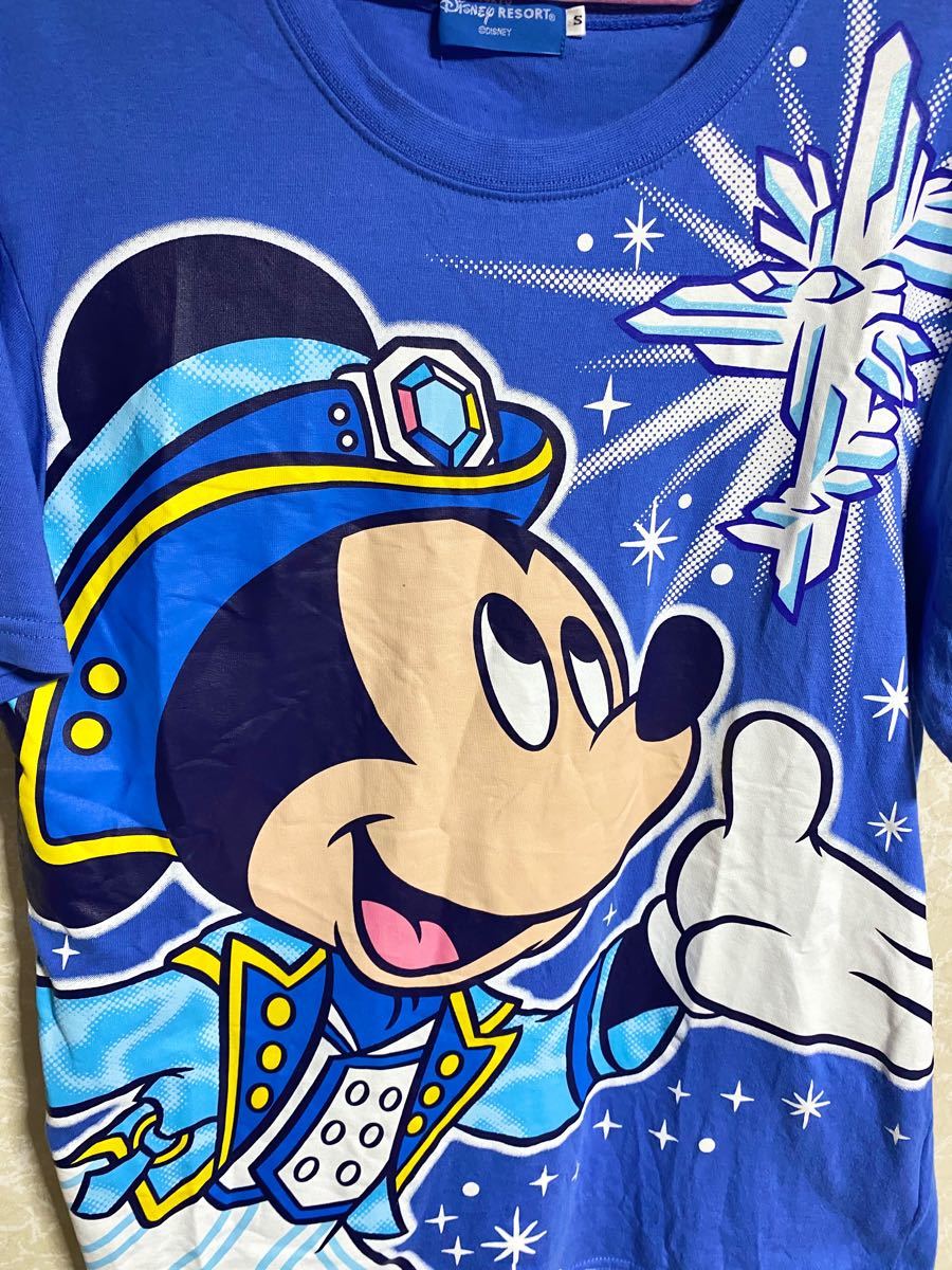 東京ディズニーシー 15周年 ミッキー Tシャツ ブルー Disney
