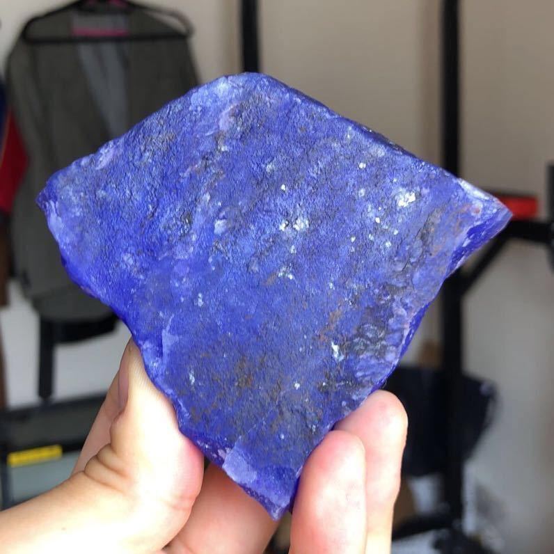 アフリカ産 天然サファイア コランダム 626ct 鉱物 原石 証明書付