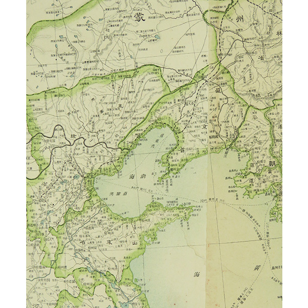 B-2395古地図 印刷紙本 日清韓三国地図 掛軸/中国 韓国 日本 B-2395古地図 印刷紙本 日清韓三国地図 掛軸/中国 韓国 日本