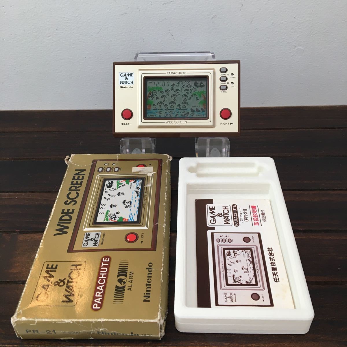 ゲームウォッチ パラシュート ※超美品 箱・説明書付き 任天堂