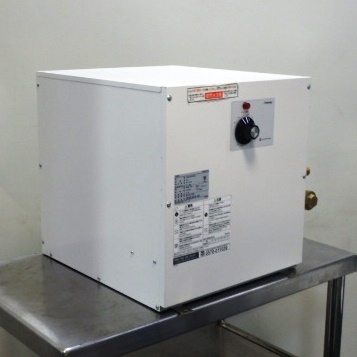 1 2018年製 イトミック ESN25ARN220C0 小型 電気温水器 単相200V 用 2kw 30～75度 給湯器 25L W370(+48)D424(+21)H400mm Aタイプ_画像6