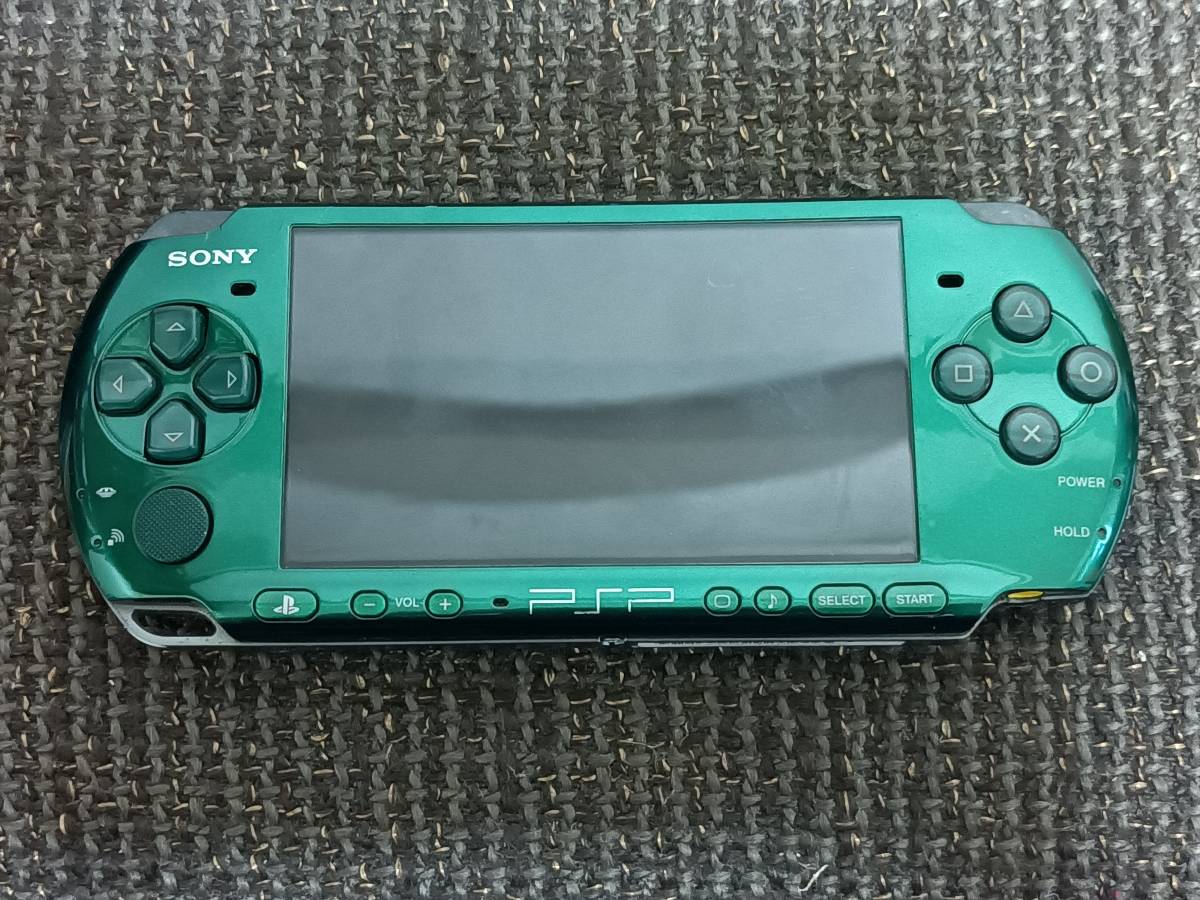 PSP3000 スピリティッドグリーン本体+ACアダプタ+メモリースティック4GB+バッテリー すぐ遊べます21