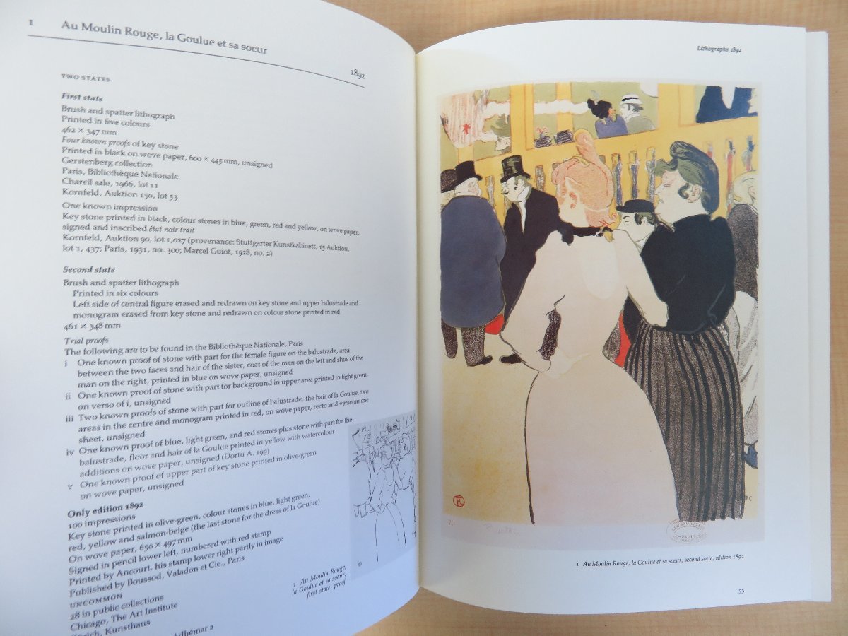 トゥールーズ＝ロートレック全版画作品集（カタログレゾネ）『Toulouse-Lautrec: The Complete Prints』(全2冊揃)1985年サザビーズ刊_画像4