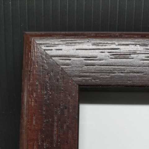 額縁 ４枚セット 正方形 １０センチ 木製マホガニーＷＤ 水彩画・デッサン画に アートフレーム_画像3