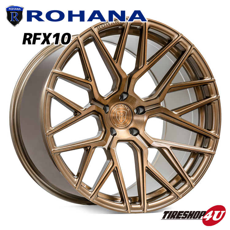 4本セット送料無料 ロハナ Rohana RFX10 19X8.5J 5/114.3 ブロンズ 選べるタイヤ 245/45R19 Toyota Vellfire ヴェルファイア Rotary Forged_画像1