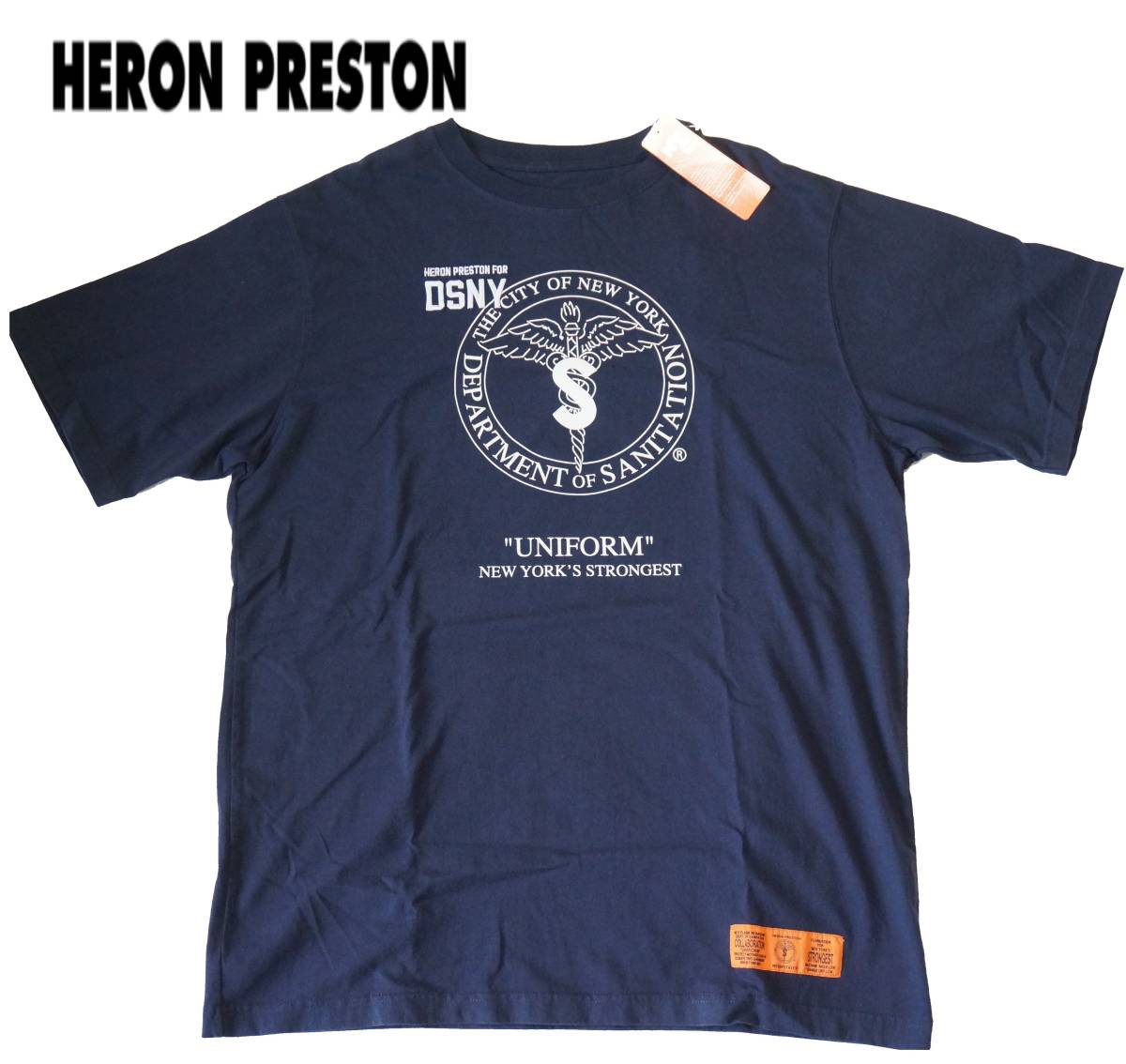 新品 HERON PRESTON ヘロンプレストン Tシャツ DSNY コラボ オーバー
