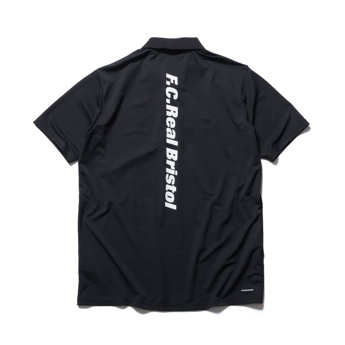 割 新品未開封 F.C.Real Bristol 2022ss S/S TEAM POLO BLACK XL 黒