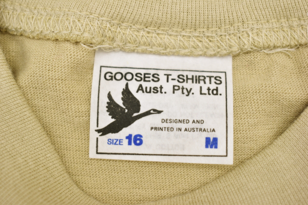 Y-4186★送料無料★超美品★GOOSES T-SHIRTS グースズ★オーストラリア製 ベージュ カンガルー コアラ 半袖 T-シャツ 16 Ｍ_画像3