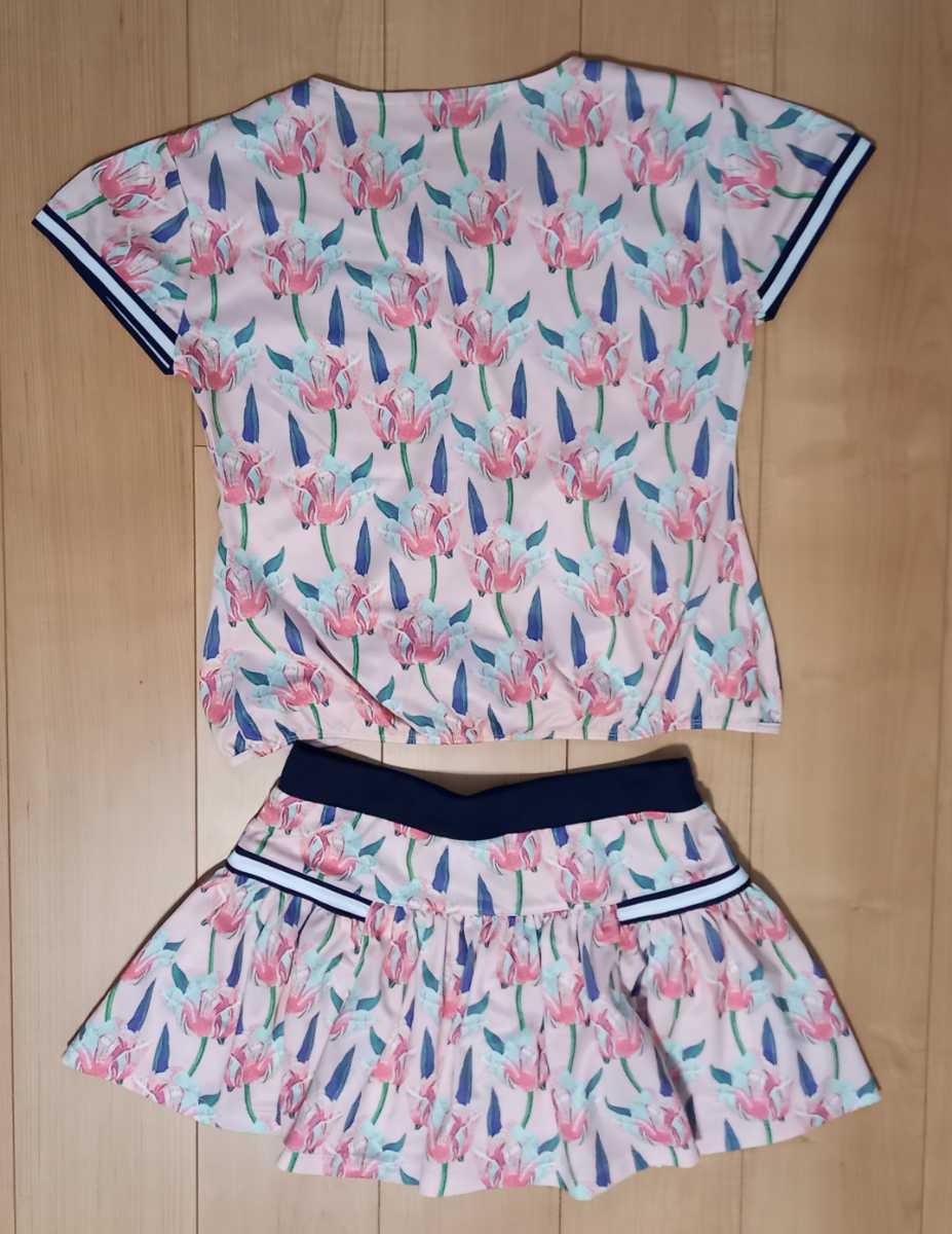 FILA フィラ テニスウェアレディース 上下セット ピンクチューリップ
