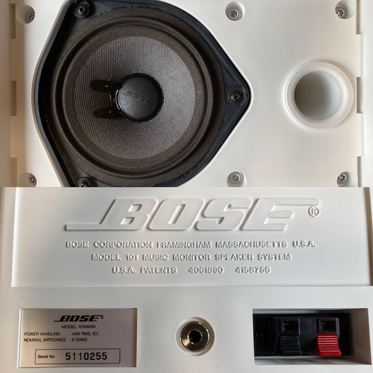 気質アップ BOSE101MMブラック太文字連番ペア 鳥マーク付き - htii.edu.kz