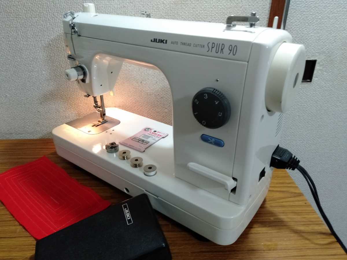 ◇96 ジューキJUKI 日本製 職業用ミシン SPUR TL-90☆自動糸切 整備