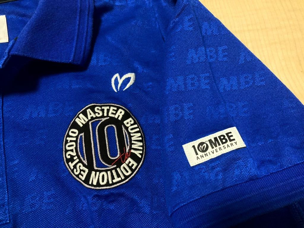 送料無料 美品 マスターバニー 10周年記念モデル ポロシャツ 4 ブルー