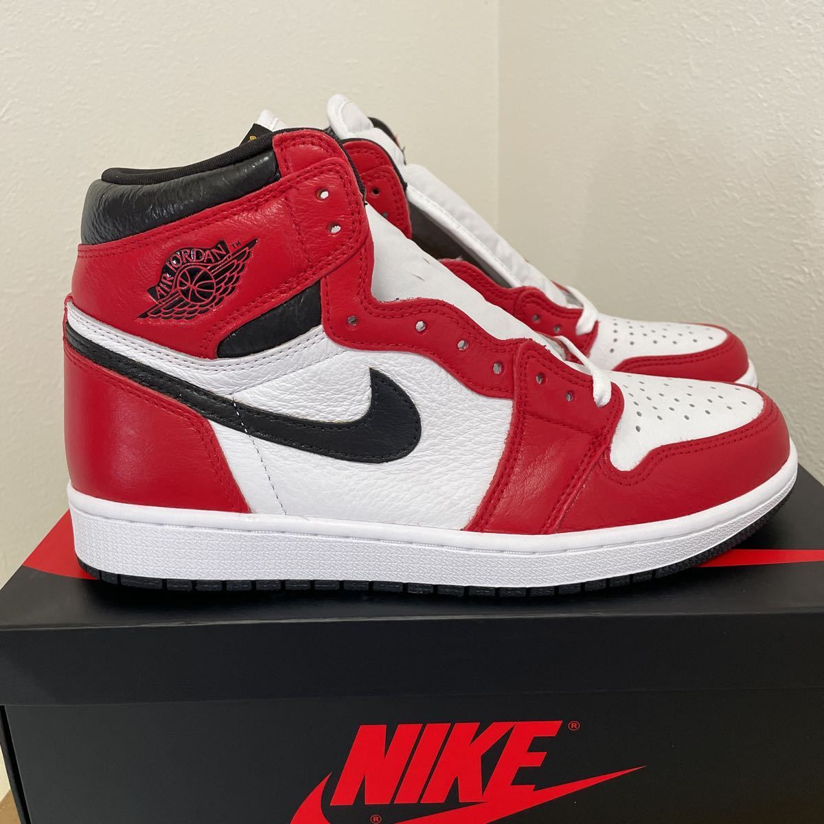 Air Jordan 1 Retro High OG Light Fusion Red Chicago custom シカゴ