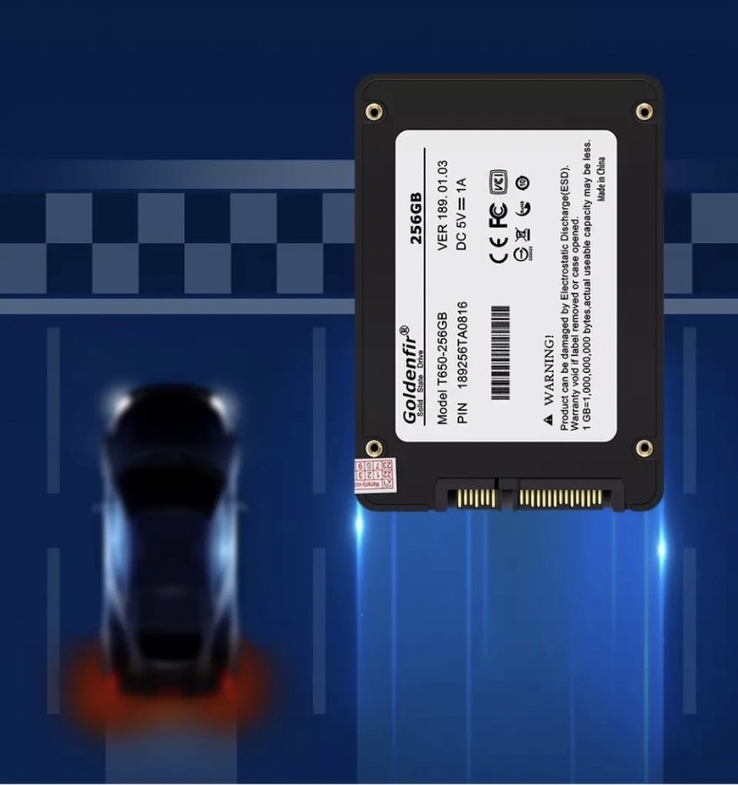 【最安値！】SSD Goldenfir 512GB SATA / 6.0Gbps 新品 2.5インチ 高速 NAND TLC 内蔵 デスクトップPC ノートパソコン ブラック_画像9