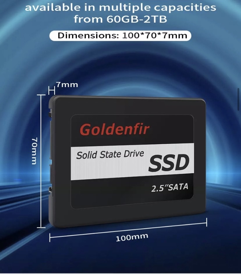 【最安値！】SSD Goldenfir 512GB SATA / 6.0Gbps 新品 2.5インチ 高速 NAND TLC 内蔵 デスクトップPC ノートパソコン ブラック_画像5